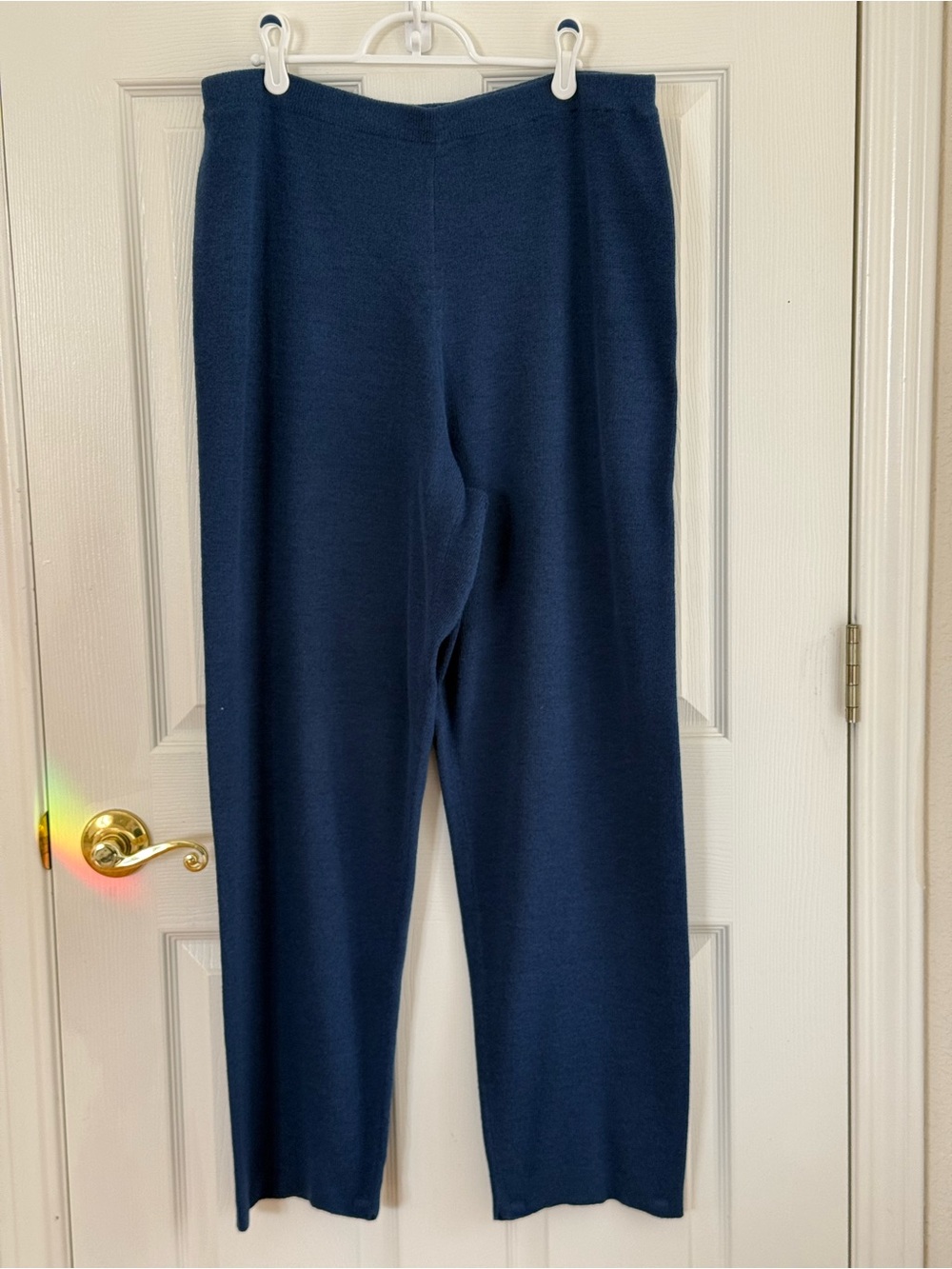 Chico's Design Deep Turquoise Blue Knit Pants size 16 (Chico’s size 3)
